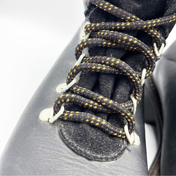 Vintage Blondo Waterproof Leather Lug Sole Lace Up Chunky Boots Grunge - Picture 7 of 11